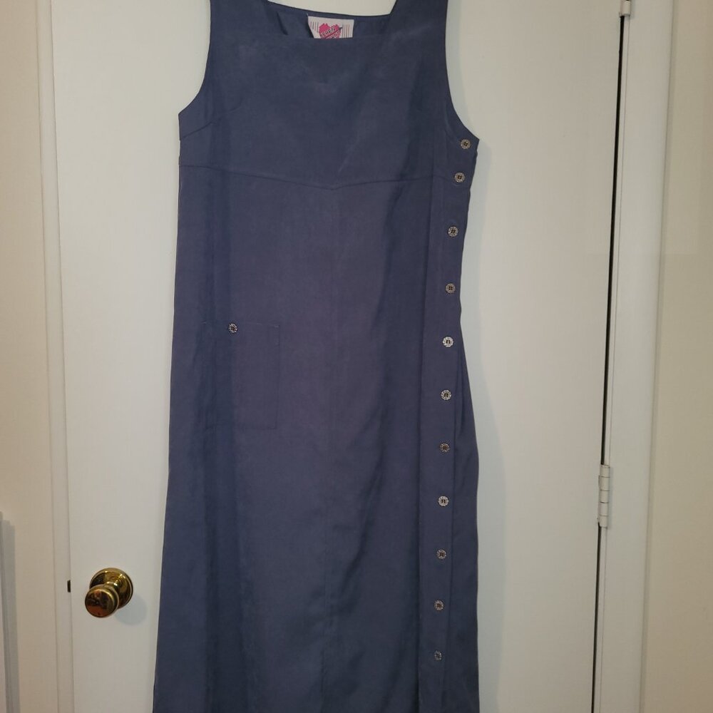 Karen Hart Blue Side Buttoned Dress. Size M(8/10)